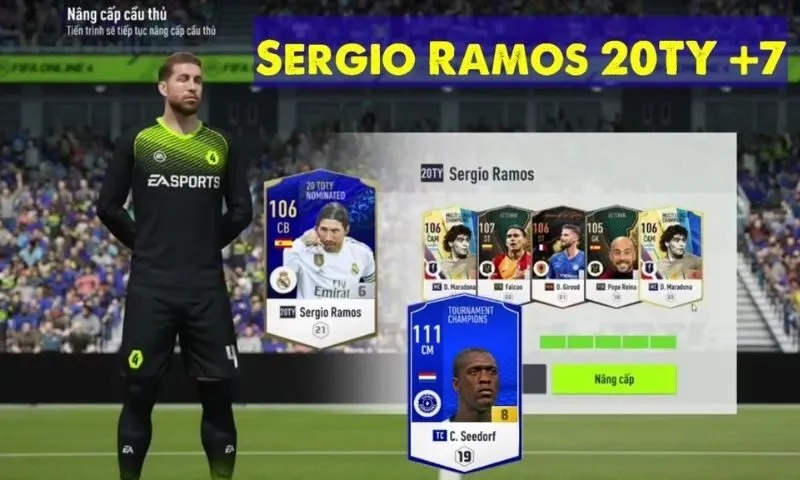 Chỉ số tổng quát của Sergio Ramos trong FIFA Online 4